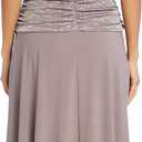 Elegant Glitter Knit Jacquard Ruched Bodice