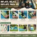 Oaktiv Inflatable Tents for Camping - CloudCamp 4-6 Person Blow Up Tent, Self Inflating Glamping Tent with Pump, 210D Oxford Waterproof, UV50+ Protection, 4-Season Air Tent for Adults, No Tarps Tent