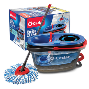 O-Cedar RinseClean Spin Mop & Bucket System | Clean with Clean Water | Removes 99% of Bacteria