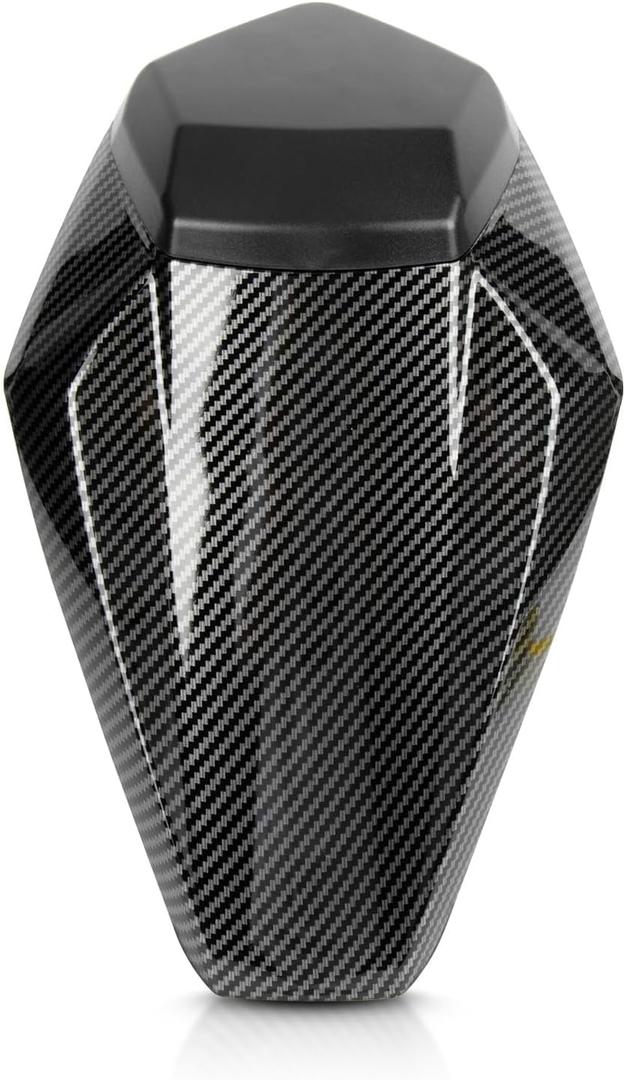 Motorcycle Rear Seat Cowl, PSLER Passenger Pillion Fairing Cover Tail Cover for Ninja ZX-6R ZX6R 636 2019-2023 Carbon Pattern