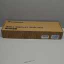 Forbena 24 Inch Bathroom Floating Shelves for Wall Set of 3, Gold Bathroom Shelves Over Toilet Wall Mounted with Rail, Decorative Hanging Shelf for Bedroom Office Living Room Decor (White and Gold)