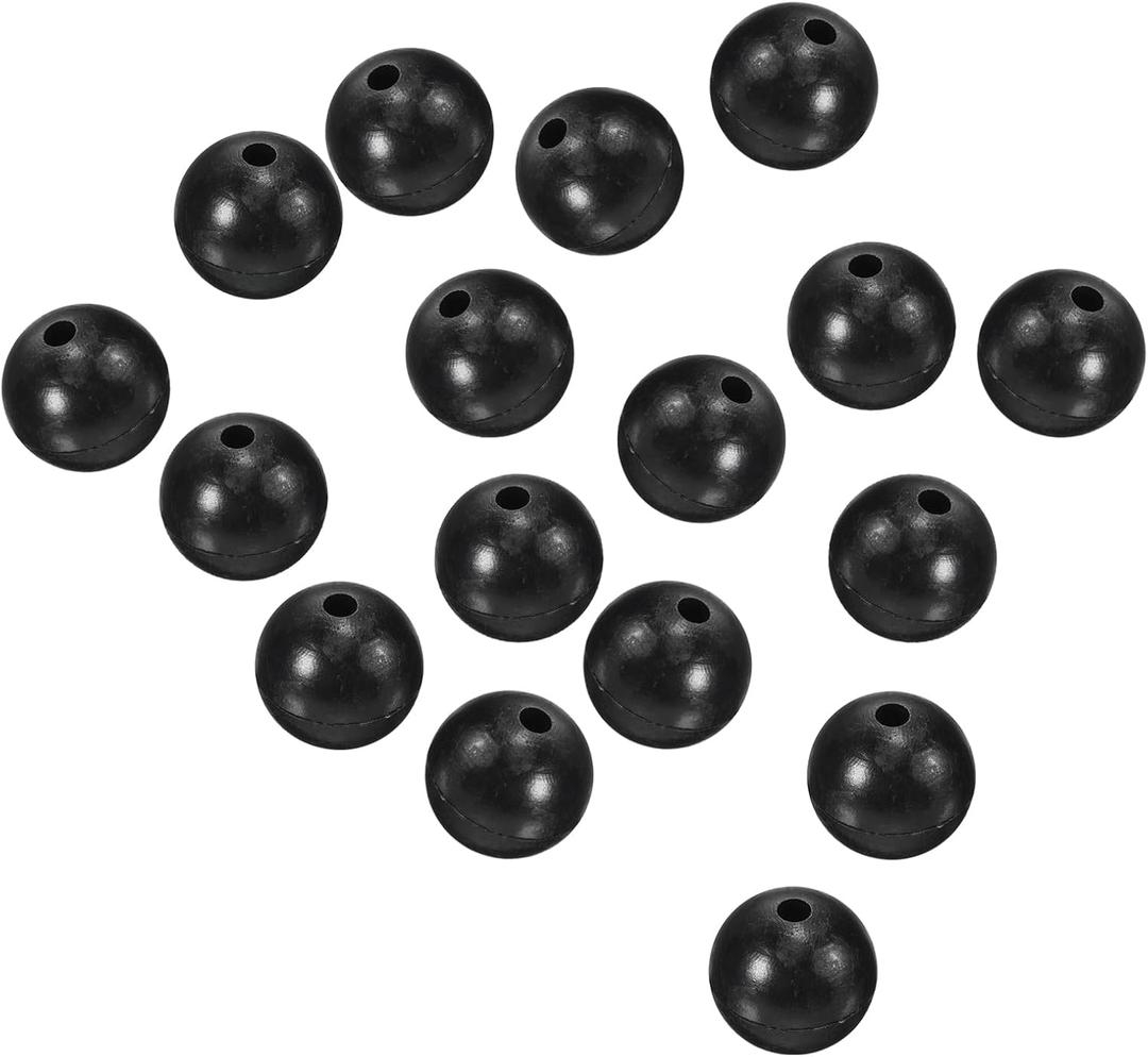 PATIKIL Fishing Beads, Soft Plastic Round Rubber Fishing Bait Eggs Rig Beads Tackle Lures Accessories with Storage Box (12mm)