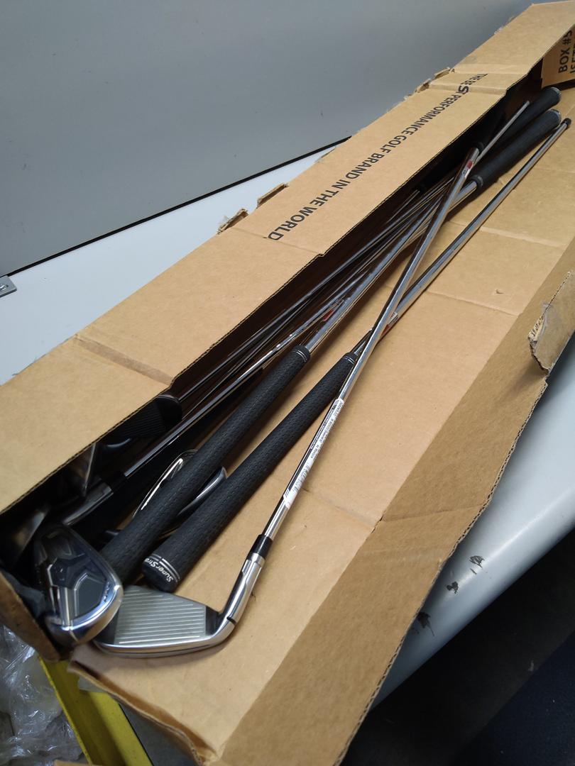 TaylorMade Golf Qi Max Irons Set 4-PW, P (7-Piece Lot) Left-Handed KBS Max 85 MT Steel Regular Flex