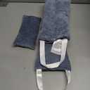 uncn Heating Pad for Neck Shoulders and Back Microwavable Wrap Weighted Neck Warmer 32x5in Microwave Heat Wrap Rice Beanbag Lavender Scented 1.5Pounds (Gray)