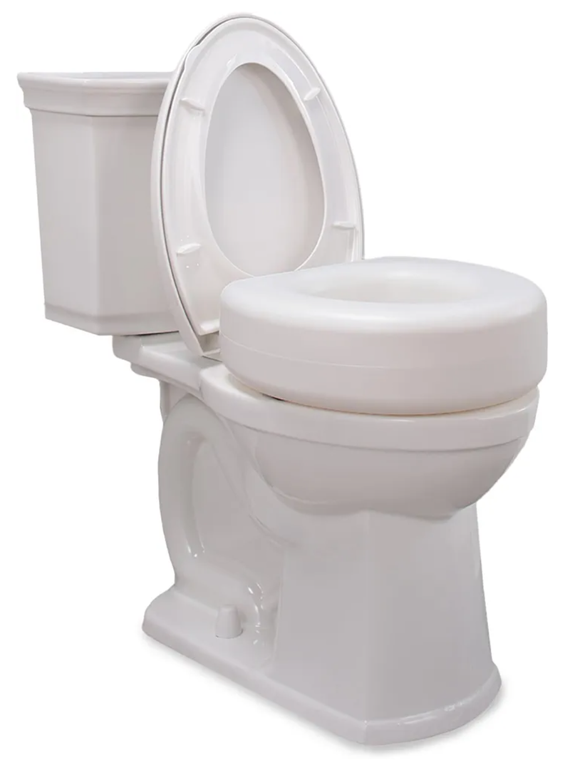 AquaSense 770-610 4 Inch Portable Raised Toilet Seat Riser, Elevated Toilet Seat for Seniors