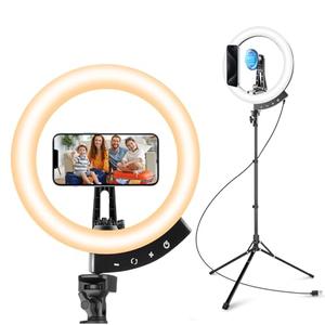Aureday 12'' Ring Light with 62'' Tripod Stand and Magnetic Phone Holder, LED Ringlight with Selfie Wireless Remote, Circle Lighting for Video Recording, Makeup, TikTok, Photography