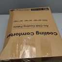 Syalife Cooling Comforter Queen Size, Summer Comforter with Arc-Chill Cooling Fiber, Cold Sleeping Summer Blanket for Night Sweats Hot Sleeper (90" x 90", Navy Blue)