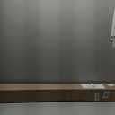 Moen Brushed Gold 54 to 72-Inch Adjustable Single Curved Shower Rod, Wall Mounted Permanent Curtain Bar for Bathroom, CSR2160BG