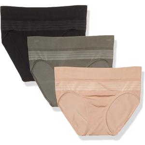 Warner's Women's Blissful Benefits Seamless Hipster Panty 3 Pack (Medium)