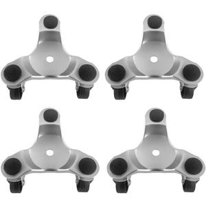 QWORK 4 pcs 6" Steel Tri-Dolly, 200 lbs Load Capacity, for Moving Furniture & Appliances, Swivel Caster Easy Tool QWORK 4 pcs 6" Steel Tri-Dolly, 200 lbs Load Capacity, for Moving Furniture & Appliances, Swivel Caster Easy Tool