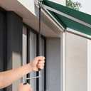 Zerodeko Awning Crank Handle Replacement for Shade Canopy Heavy Duty Manual Wand for Outdoor Indoor Use Lightweight and Crank Tool for Patio Awnings Shades and