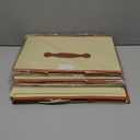 Storage Box with Lid Decorative Foldable Lidded Organizer Bin with PU Leather Handle 3-Pack Fabric Storage Cubes Container for Closet Bedroom Kitchen Office Organization15*10 * 10 Inches