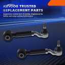 2Pc Set K100121 Adjustable Rear Upper Control Arm and Ball Joint Assembly Compatible With 2005-2017 Ho-nda Odyssey (11-17 Fit Submodels: EX, EX-L, LX, Only) (OE# 52400SHJA01 MS601183)