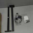 Giikin TV Tray Table, 360 Swivel Height Adjustable TV Trays for Eating on Couch,Sofa Armrest Side Table for Small Spaces Sofa Bed Dinner, Rustic Brown (11.8" D x 15.8" W x 31" H)