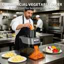5-In-1 Vegetable Chopper Electric,Stainless Steel Chopper With Slice Strips