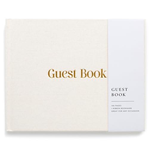Lamare Wedding Guest Book – Elegant Guest Book for Party, Baby Shower Guest Book & Polaroid Guest Book for Wedding