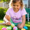 Girls Easter Shirts Kids Cotton Graphic Tees Casual T-Shirts 3-7 Years