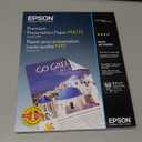 Epson Premium Presentation Paper MATTE (8.5x11 Inches, Double-sided, 50 Sheets) (S041568),Bright White