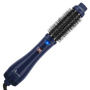 Hair Dryer Brush, Aima Beauty 4-in-1 Upgrade Hot Air Straightener Curler Function for Women, Hair Styling Tools, Prussian Blue-Round