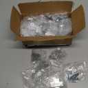 Famiron 96PCS Retrofit Recessed Light Clips Housing C Clips for Downlight, with Self Tapping Screw, Metal Recessed Lighting Clips for Down Light Can Lighting, for use with Torsion Springs