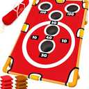 Swooc Games - Coney Island Toss - Arcade Style Cornhole Board Set w/ Carrying Case & 15+ Games - Corn Hole Games for Adults - Kids Bean Bag Toss Game - Kids Cornhole Set w/ Bags - Outdoor Yard Games
