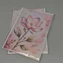 DORADUBO Blank Inside Card with Envelope for All Occasion, 5x7 Inch Watercolor Magnolia Blank Greeting Card – Birthday, Thank You, Sympathy - Single Card Pack of 2