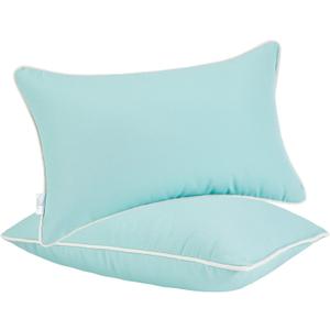 JMGBird Outdoor Lumbar Pillows with Insert 12x20 Inch Outdoor Pillows for Patio Furniture Decorative (Light Blue) JMGBird Outdoor Lumbar Pillows with Insert 12x20 Inch Outdoor Pillows for Patio Furniture Decorative (Light Blue)