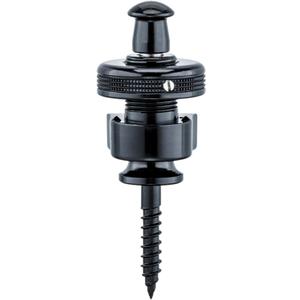 Schaller 14010401 Security Straplocks, Black Chrome