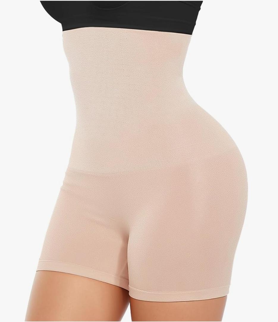 Tummy Control Shapewear Shorts for Women, High Waisted Body Shaper Seamless Shorts Underdress Thigh Slimmers 3XL 2Pack