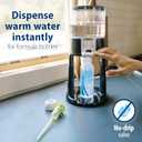 Dr. Brown's Insta-Prep Warm Water Dispenser to Instantly Prepare Babys Formula Bottle,Large Capacity Glass Tank with 3 Temperature Settings,Black