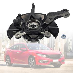 LK097 Front Left Driver Side Steering Knuckle Wheel Hub Bearing Assembly Compatible with Honda Civic 1.8L 2012-201651216-TR3-Y00 51216-TR0-A00