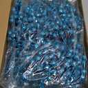 Cindeer 80 Pcs Aquamarine Christmas Glitter Berries Stems Pine Needles Christmas Artificial Picks Fake Floral Twig Spray for Xmas Tree Ornaments DIY Wreath Garland Decorations