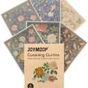 JOYMOOP 6 Pack Dishcloths for Kitchen, Reusable Paper Towels Washable, Absorbent Non-Scratch Dish Cloths for Washing Dishes, Quick-Drying Cleaning Rags for Cookware and Household, 6.77.9 Inch (Medium, Simple Floral)