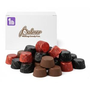 Palmer Milk Chocolate Assortments, Crisp and Crunchy Candy, Individually Wrapped Halloween Pieces, Making Candy Fun Since 1948 (1 Pound, Peanut Butter Cups)