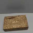 Wooden Jewelery Box Decorative Box with Life of Tree Carving - Antique Design for Sister Birthday Gifts, Jewelry Organizer Gifts For Women Birthday Unique, wooden Handmade love Gift (Antique)