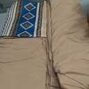 Boho Comforter Set Full Size 7 Piece Bed in a Bag Soft Brown Striped Bedding Sets Bohemian Comforters with Sheet Set, Microfiber Aztec Complete Sets for All Season, 4 Pillowcases, 2 Sheets, 1 Blanket