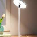 EDISHINE LED Table Lamp with 2 Adjustable Height, 5%-100% Dimmable & 3 Color Temperature, Touch Control, Modern Desk Lamp for Home Office, Living Room, White