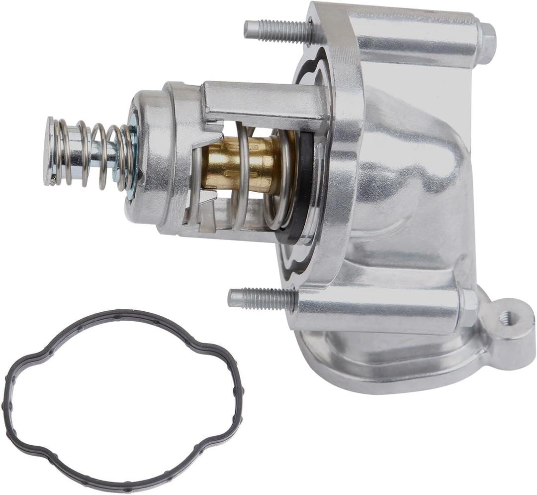 Engine Coolant Thermostat Housing Assembly Compatible with 2016-2022 Chevrolet Camaro Colorado 2017-2022 GMC Canyon 2016-2022 Cadillac CT5 CT6 ATS