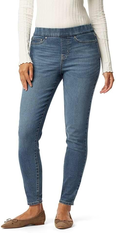 Levi Strauss Signature Gold Women's Totally Shaping Ultimate Pull-on Skinny Jean Pants Mid-Rise Stretch Denim, W31 x L30
