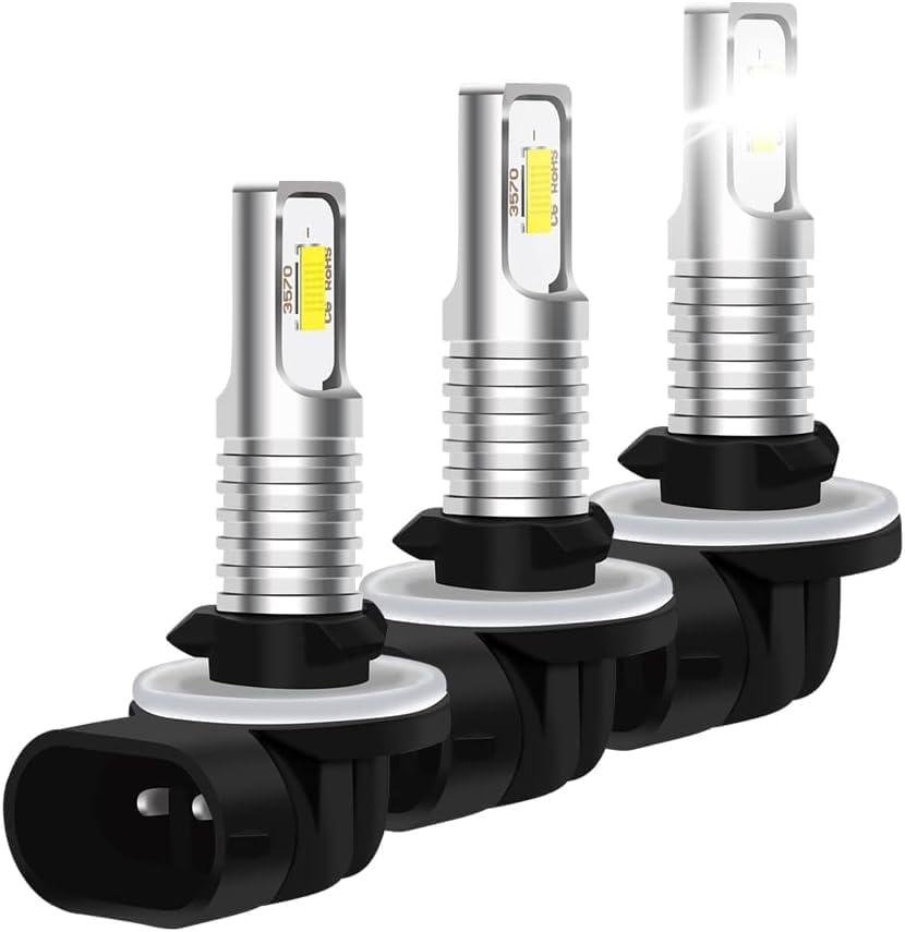 Compatible with Polaris Sportsman 300 400 450 500 550 570 600 700 800 850, Compatible with Sportsman RZR 570, ACE, Hawkeye, 881 886 889 894 fog light Bulbs, 6000LM 6000KPack of 3