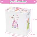 Jewelkeeper Jewelry Box for Girls with 3 Drawers - Musical Princess Jewelry Box with Spinning Doll and Dance of The Sugar Plum Fairy Tune - Appreciated Gifts for Kids - 9.5 x 7.75 x 9.5 Inches