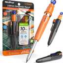Nicpro New 7-in-1 Magnetic Carpenter Pencils with Sharpener, CP5000 Construction Pencil + Refill, Deep Hole Marker for Construction, Woodworking Pencil with Magnetic, Best Carpenter Tools for Marking