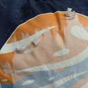 Twin Comforter Set for Boys-3 Pieces Space Glow in The Dark Twin Bedding Sets for Kids,1 Comforter,1 Sham and 1 Decor Pillow