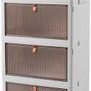 4 Tier Plastic Storage Drawers Box Tower Unit Stationery Organizer On Wheels