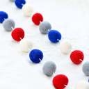 Giegxin 6.7 ft 4th of July Garland Decorations Red White Blue Ice Pop Hanging Banner Foam Patriotic Garland Wreath for Fireplace Mantel 4th of July Party Decor 250th Anniversary Patriotic Home Decor