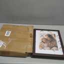 11x14 Picture Frame with Mat for 8x10, Set of 4 Drak Brown 11 x 14 Frames for Horizontal &Vertical Wall Mounting (4 Pack,Walnut)