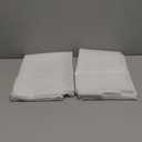 OWENIE Sheer White Curtains, Sheer Curtains 90 inches Long 2 Panels Set, Rod Pocket Voile Fimly Sheer Drapes for Living Room/Bedroom, 2pcs, Each 42" W x 90" L