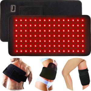 Red Light Heating Pad for Body Back Knee Shoulder Hands Feet Portable 660nm 850nm Home Use 3 Chips in 1 Light Wrap Belt Gift for Women Men (Corded)