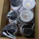 zouzai 6 Pack 3 Inch 5CCT LED anit- Glare Down Light with Junction Box, 2700K/3000K/3500K/4000K/5000K Selectable, LED spot, Dimmable - ETL and Energy Star Certified (White, 3 inch 【6 Pack】)