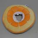 ANWA Adjustable Cat Cone Collar Soft, Cute Cat Donut Collar After Surgery, Kitten Recovery Cones to Stop Licking (Medium, Orange)